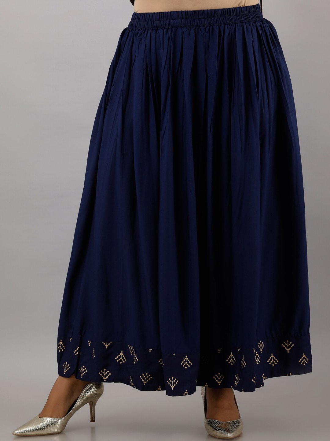 Buy Kalini Women Blue Ethnic Motifs High Slit Kurti with Skirt Online at  Best Price | Distacart